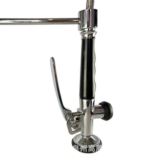Luxury 2-function spring pull-out vegetable basin double water outlet microphone head commercial kitchen vegetable basin electroplating faucet