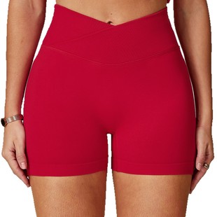 Seamless Three-point Yoga Pants Women's Yoga Hip-lifting High-intensity Training Sports Running Pants Fitness Shorts