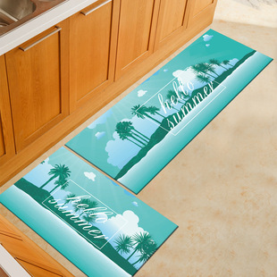 Factory wholesale cartoon geometric strip carpet door mat bathroom absorbent kitchen floor mat bathroom door mat entry mat