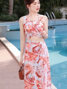 Korean Internet Celebrity Bikini Three-Piece Seaside Vacation Split Swimsuit Female Sexy Hot Spring Swimsuit Female