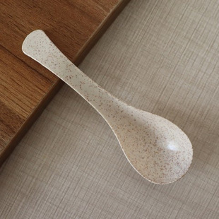 Rice Husk Spoon Disposable Spoon Household Commercial Packaging Take-out Dessert Children's Chinese Degradable Spoon Amazon