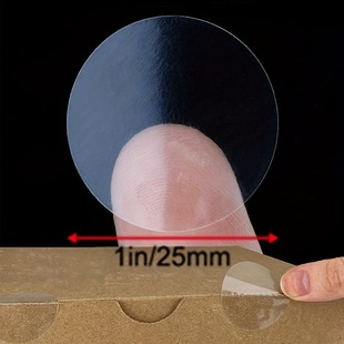 1000 stickers/roll transparent sealing stickers round adhesive sticker label color box packaging box cowhide box sealing stickers