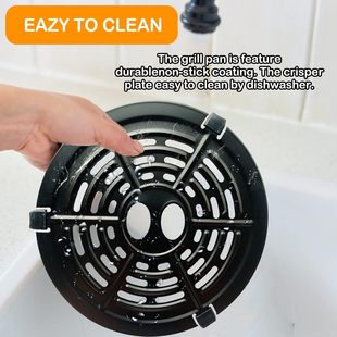 Air fryer 15.5X15.5cm air fryer accessories 2QT frying plate steaming plate replacement plate supporting plate tray