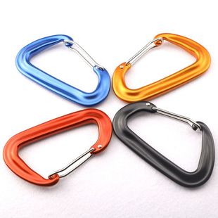 Manufacturer supply 8D high strength 7075 spring buckle color aluminum alloy tension hanging buckle backpack buckle