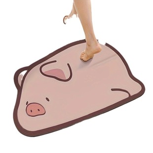 Diatom mud style floor mat shaped cartoon animal floor mat door mat bathroom floor mat bathroom floor mat wholesale