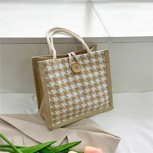 Canvas Handbag Shopping Internet Popular Fashion Lunch Box Lunch Bag Women's Shopping with Meals Japanese Students Shoulder Bag