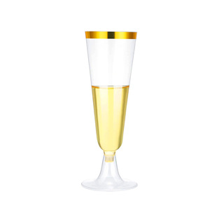 Cross Border Plastic Champagne Glass Reusable Tall Party Wine Glass Crystal Cocktail Glass Party Daifa