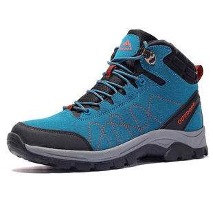 2024 cross-border wholesale generation autumn and winter hiking shoes men's high-top outdoor sneaker casual shoes plus size lovers shoes