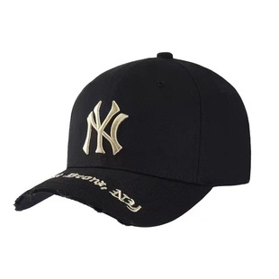 Korean Mlb Hat Ny Yankees Men's Sun Protection Spring & Fall Large Standard Baseball Cap La Sun Visor Peaked Cap for Women Cp66