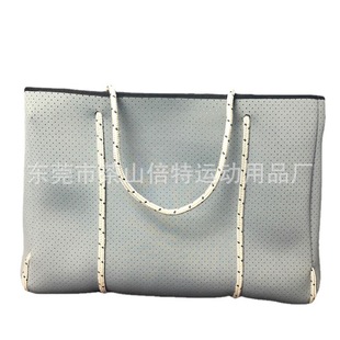Large Capacity neoprene Shoulder Portable Shopping Bag Travel Punching Diving Material Tote Bag Portable Women's Bag