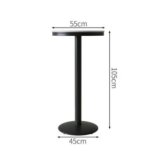 Rock Board Round Table Bar High Table and Chair Milk Tea Shop Leisure Billiards Room Commercial Table and Chair Balcony Home Bar Table and Chair