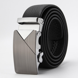 First layer cowhide belt men's real cowhide belt business casual automatic buckle belt factory wholesale