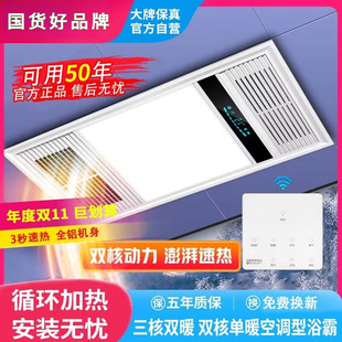 Household Bath Lamp Bathroom Heating Home Integrated Ceiling 300600 Air Heating Exhaust Fan Lighting Lamp