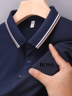 2024 Summer New Polo Shirt American Retro Short-sleeved Trendy Fashion T-shirt Business Casual Daily All-match T-shirt