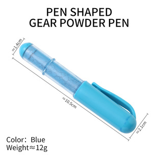 Color pen type powder cutting clothing sewing patchwork positioning powder device can be replaced with cover gear type powder cutting