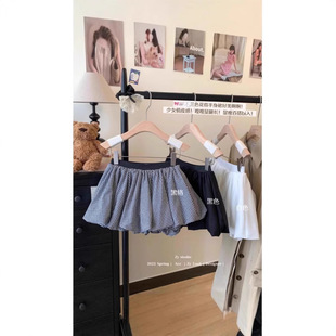 Korean Style Age-reducing Poncho Skirt Women's Summer New High Waist Slimming Anti-glare Flower Bud A- line Skirt