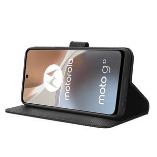 Для Motorola G32 Чехол для мобильного телефона откидная крышка Motorola G32 кожаный чехол для мобильного телефона с ромбовидным узором ремешок карта