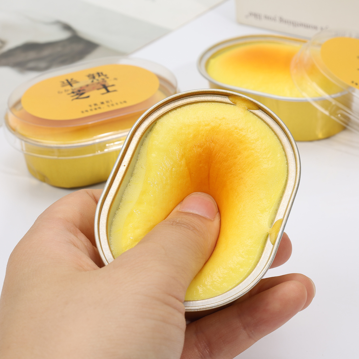 PU 느린 반동 시뮬레이션 반숙 치즈 빵 젖은 부드러운 감압 장난감 가짜 음식 프랑스 케이크
