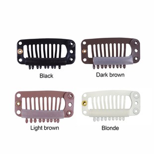 9 Tooth Clip 3.2cm Water Drop Type Plate Hair Extension and Reissue Block Clip Elastic Wig BB Clip Accessories Tool