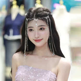 Crystal Headset Chain Crown Bride Headwear New Headwear Wedding Dress Hair Accessories Wedding Performance Stage Jewelry
