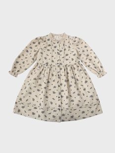 in stock LOU Children's Skirt European and American Autumn and Winter Cotton Printed Embroidered Long Sleeve Girls Outgoing Bottoming dress Collection