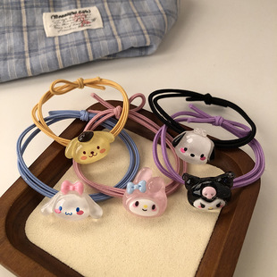 Cartoon Cute Dog Hair Band Rubber Band Women's Hair Band Hair Ball Head Not Hurting Hair Rope Elegant Hair Accessories Headdress
