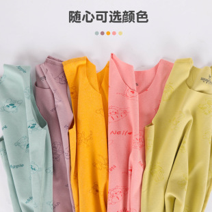 Children's Traceless Warm Vest Double-sided Scrub Degas Velvet Men's and Women's Children's Wear Small and Medium-sized Children's Baby's Base Vest Vest