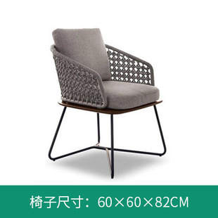 Outdoor table and chair leisure sun room combination garden chair indoor and outdoor courtyard villa outdoor waterproof Sun-proof rattan chair