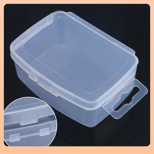 ✅ Hairpin Storage Box Makeup Artist Clip Rubber Band Transparent Plastic Box Small Hairpin Nail Art Jewelry Portable