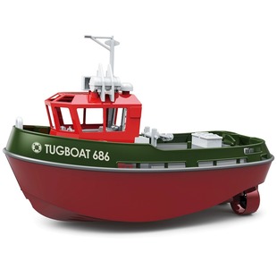 Cross-border new product 1:72 full-scale remote control ship simulation tugboat 686 double-Motor small tugboat charging children's toys