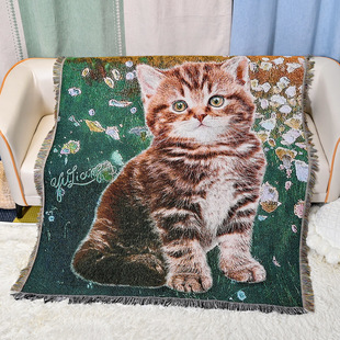 Customized Cotton Jacquard Tapestry Bohemian Thread Blanket Sofa Cover Multi-Functional Decorative Sofa Blanket Picnic Mat