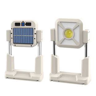 New LED Solar Work Light Outdoor Lighting Long Life Portable Portable Rechargeable Camping Light Flood Light