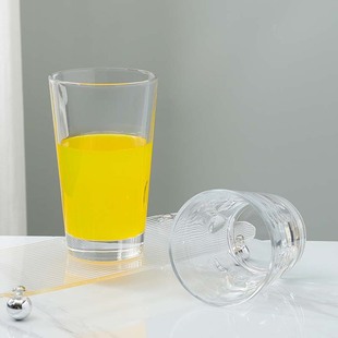 Thumb Large Capacity Glass Ins Coffee Cup Household Embossed Water Cup Juice Cup Cold Drink Cup Wide Mouth Beer Cup