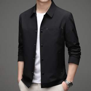 One-piece delivery strict selection jacket men's spring and autumn new business casual middle-aged men's lapel dad jacket