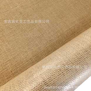 In stock coated linen DIY handmade bags special jute printing dyed linen waterproof linen