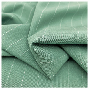 Woven TR Stripesd Yarn-dyed Fabric 8889 # Heart-covered Yarn 1.5 Stripesd Cloth Fashion Women's Dress Suit Fabric