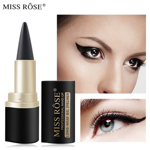 Трансграничная Водостойкая Подводка для глаз missrose, матовая быстросохнущая подводка для глаз, одиночная черная сплошная насыщенная подводка для глаз