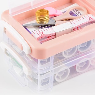 Household Sewing Box suit Portable Tool Box Multifunctional Sewing Bag Sewing Thread Hand Needle Storage Finishing Box