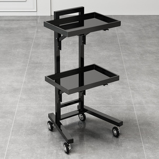 Internet Celebre Barber Shop Cart Stainless Steel Hair Salon Tool Cart Barber Shear Foldable Special Dyeing Car Anti-staining Cream