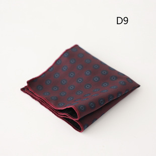 Factory in stock wholesale retro Korean men's suit pocket towel blue coffee single handkerchief breast towel all-match
