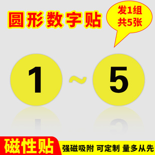 Self-adhesive Plate Magnetic Plate Magnetic Digital Number Sticker Equipment Mechanical Plate Locker Number Plate Injection Molding Machine Number