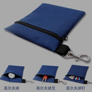 Golf Bag Nylon Ball Cover Golf Waist Bag Portable Golf Tee Ball Fork Tool Bag Waist Ball Spike