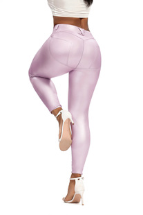 European and American Internet celebrity ins Peach Hip tight yoga pants outdoor fitness sports leggings leather pants for women