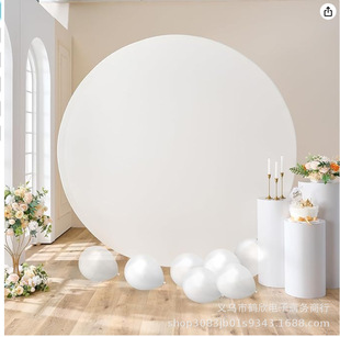 Round Background Shelf Children's Birthday Decoration Dessert Table Theme Picture Table Wedding Background Shooting Props Ice and Snow