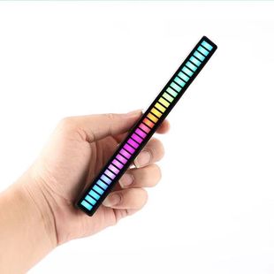 Rhythm light atmosphere light pickup light RGB sound control light car LED atmosphere desktop music induction spectrum APP