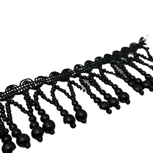 Handmade Beaded Lace Cross Tassel Imitation Pearl DIY Hanfu Lighting Stage Skirt Curtain Collar Hanfu