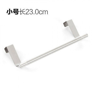 Stainless Steel Towel Rack Bathroom Cabinet Door Back Rag Rack Kitchen Towel Bar Hanging Single Pole Storage Rack