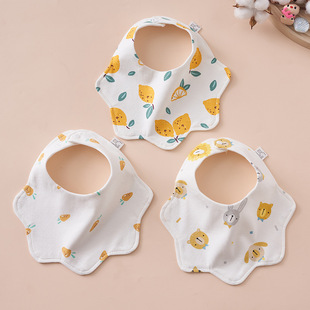 Baby saliva towel waterproof bib newborn boy baby cotton girl complementary bib increased wide scarf autumn and winter
