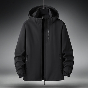 Outdoor Sports Men's Thin Casual Breathable Quick-drying Waterproof Autumn Jacket Removable Hooded Jacket for Women