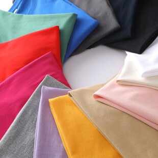Heavy 220g Cotton Short-sleeved T-shirt Men's and Women's Xinjiang Cotton Round Neck Solid Color Summer Loose Inner Tops Trendy